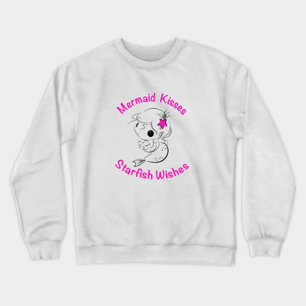 Mermaid Kisses Crewneck Sweatshirt by Sarah Butler